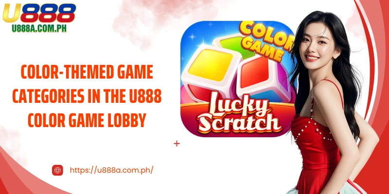 Color-themed game categories in the U888 Color Game lobby