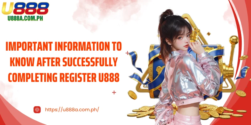 Important information to know after successfully completing Register U888