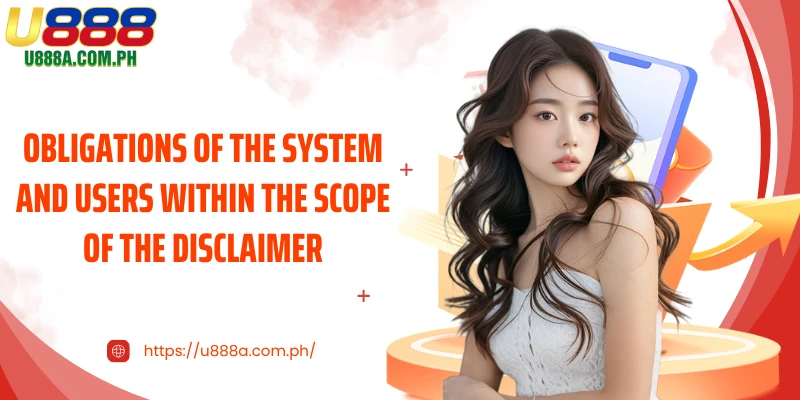 Obligations of the system and users within the scope of the disclaimer