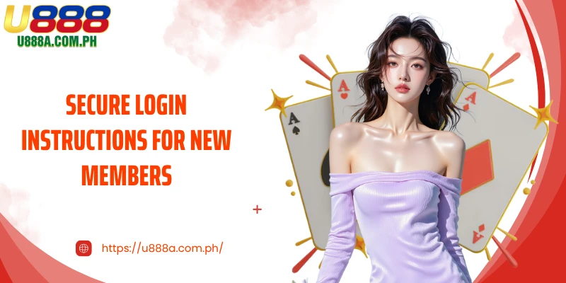 Secure login instructions for new members